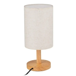 Светильник настольный Jazzway основа из натурального дерева