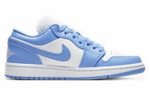Кроссовки Jordan Air Jordan 1 University Blue (Женская размерная сетка)