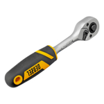 Ключ-трещотка 1/4", 90 зубьев, с быстрым сбросом, CrV Denzel