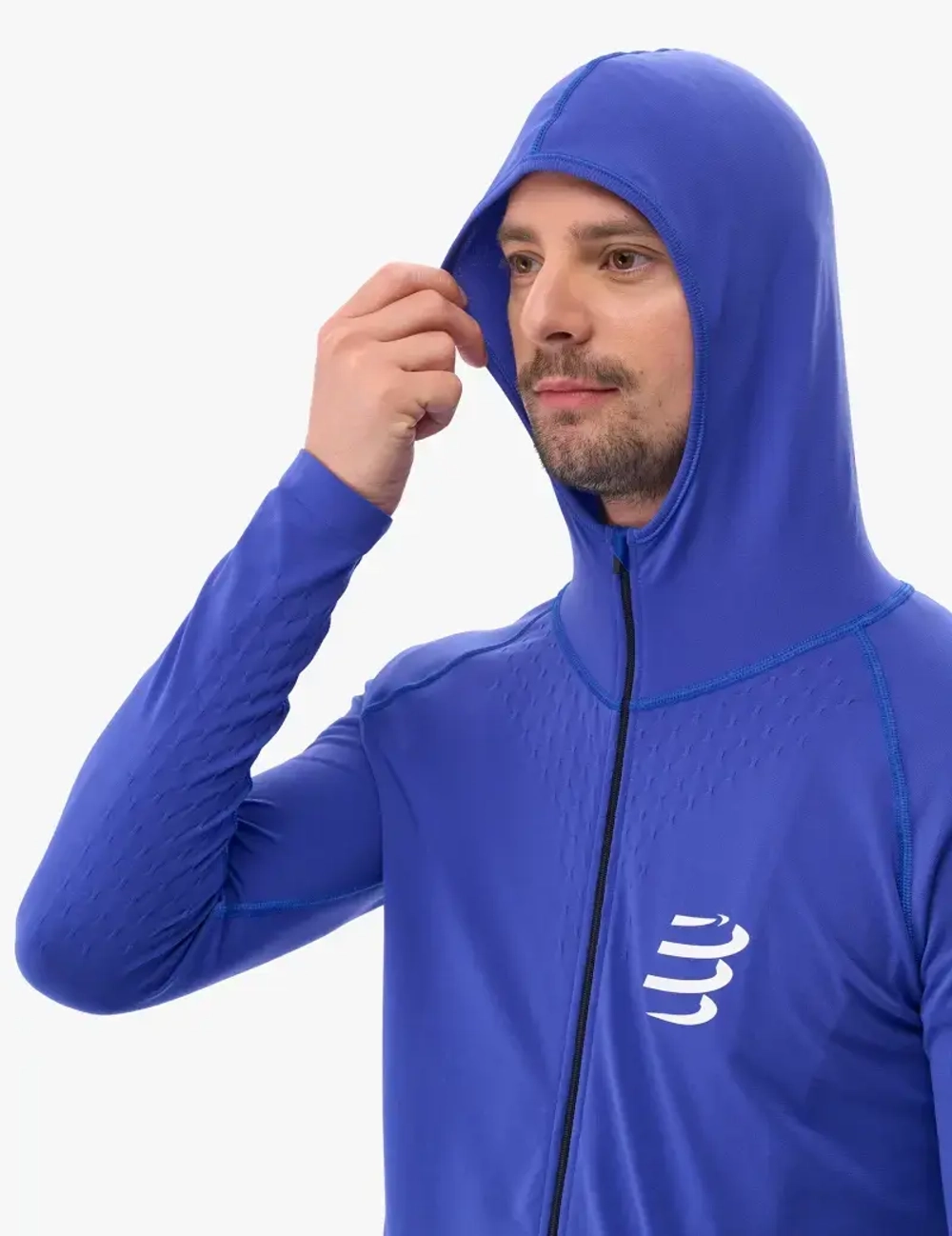 Лонгслив 3D Thermo Seamless Zip Dazz Blue