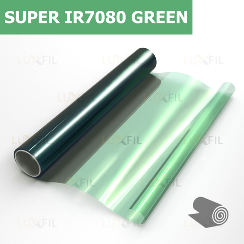 Пленка для окон атермальная SUPER IR7080 Green керамика LUXFIL, рулон (размер 1,524x30м.)