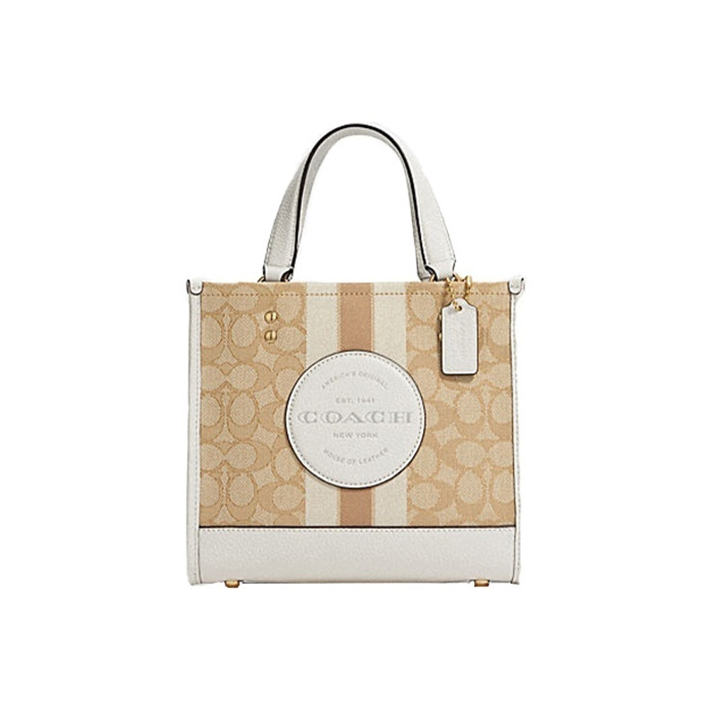 Сумка C8417 Dempsey Tote 22 In Signature Jacquard With Stripe And Coach Patch