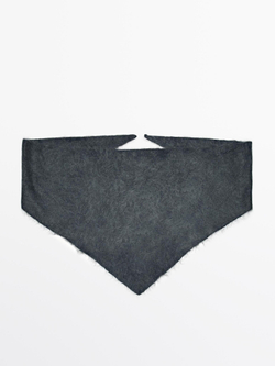 Massimo DuttiБандана из 100% кашемира, серый