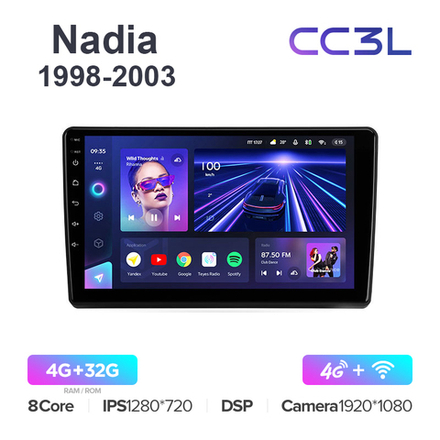 Teyes CC3L 10,2"для Toyota Nadia 1998-2003