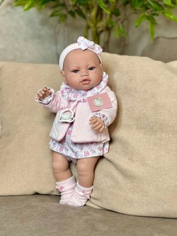 Кукла Berbesa виниловая 42см Recien Nacido с пледом (5122K)