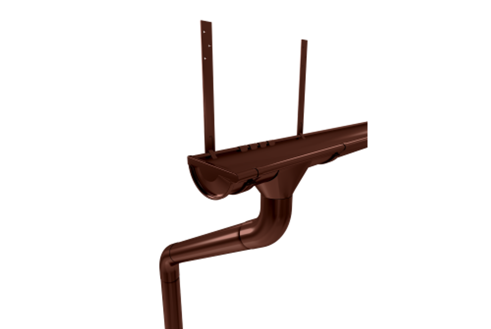 Комплект водостока GL PE 125/90 RAL 8017 6 м/3 м