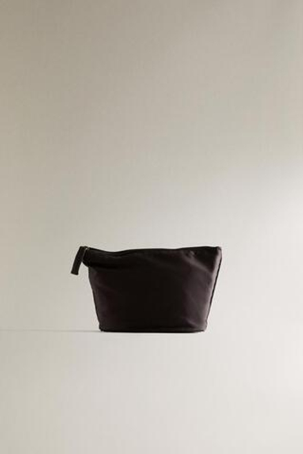 ZARA HOME САТИНОВАЯ КОСМЕТИЧКА, КОРИЧНЕВЫЙ