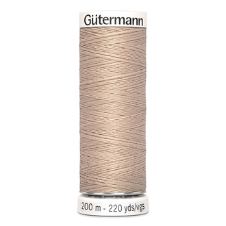 Нить Sew-All 200 м, Gutermann, 121 бледно-песочный