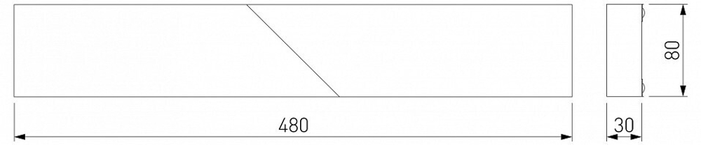 Настенный светильник Elektrostandard 40107/LED темно-серый