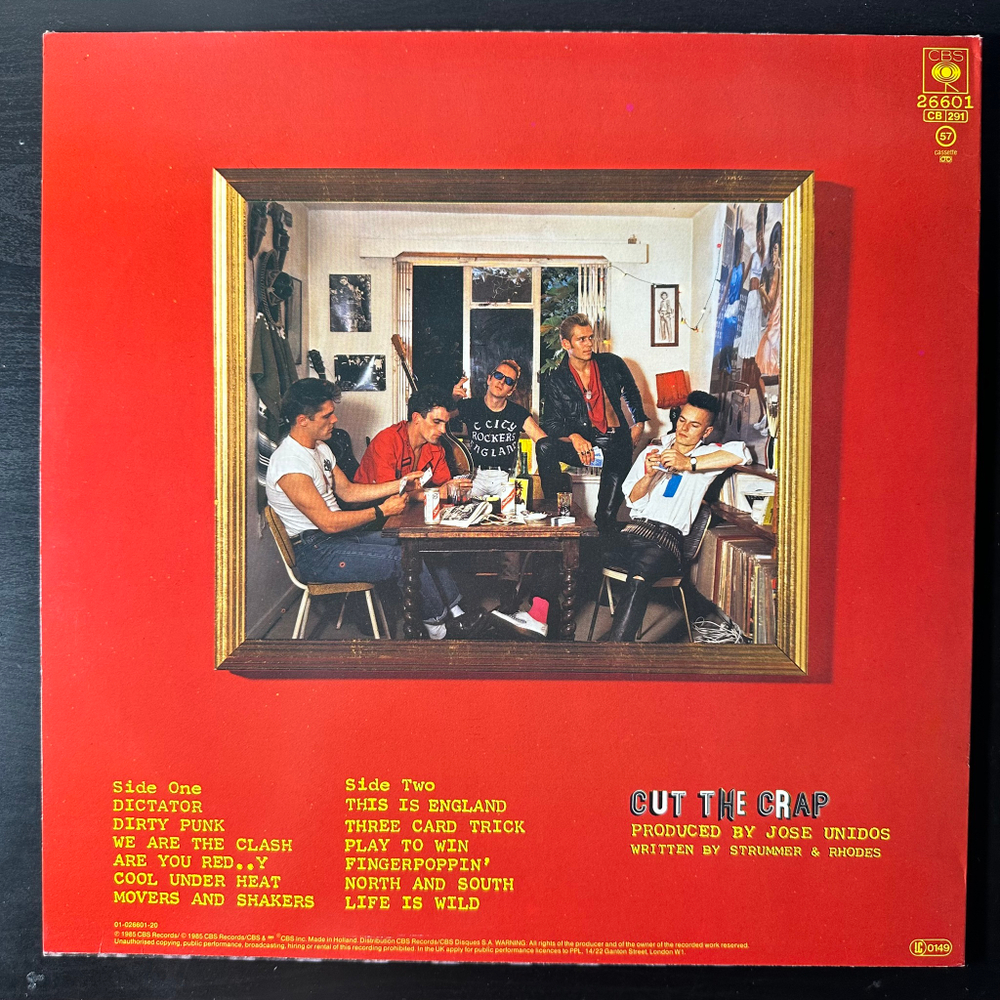 The Clash ‎– Cut The Crap (Голландия 1985г.)