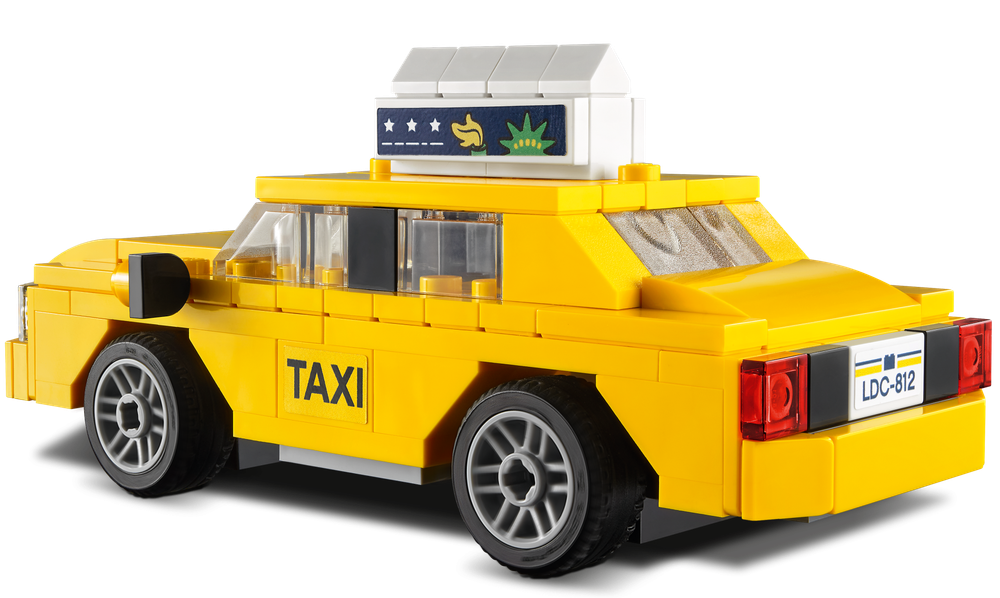Конструктор Лего Криэйтор Жёлтое такси 40468 | LEGO Creator Yellow Taxi коллекционная модель 124 детали 7+