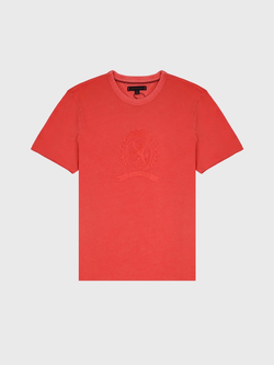 Футболка Tommy Hilfiger Laurel Leaf Logo Garment- Dyed Coral