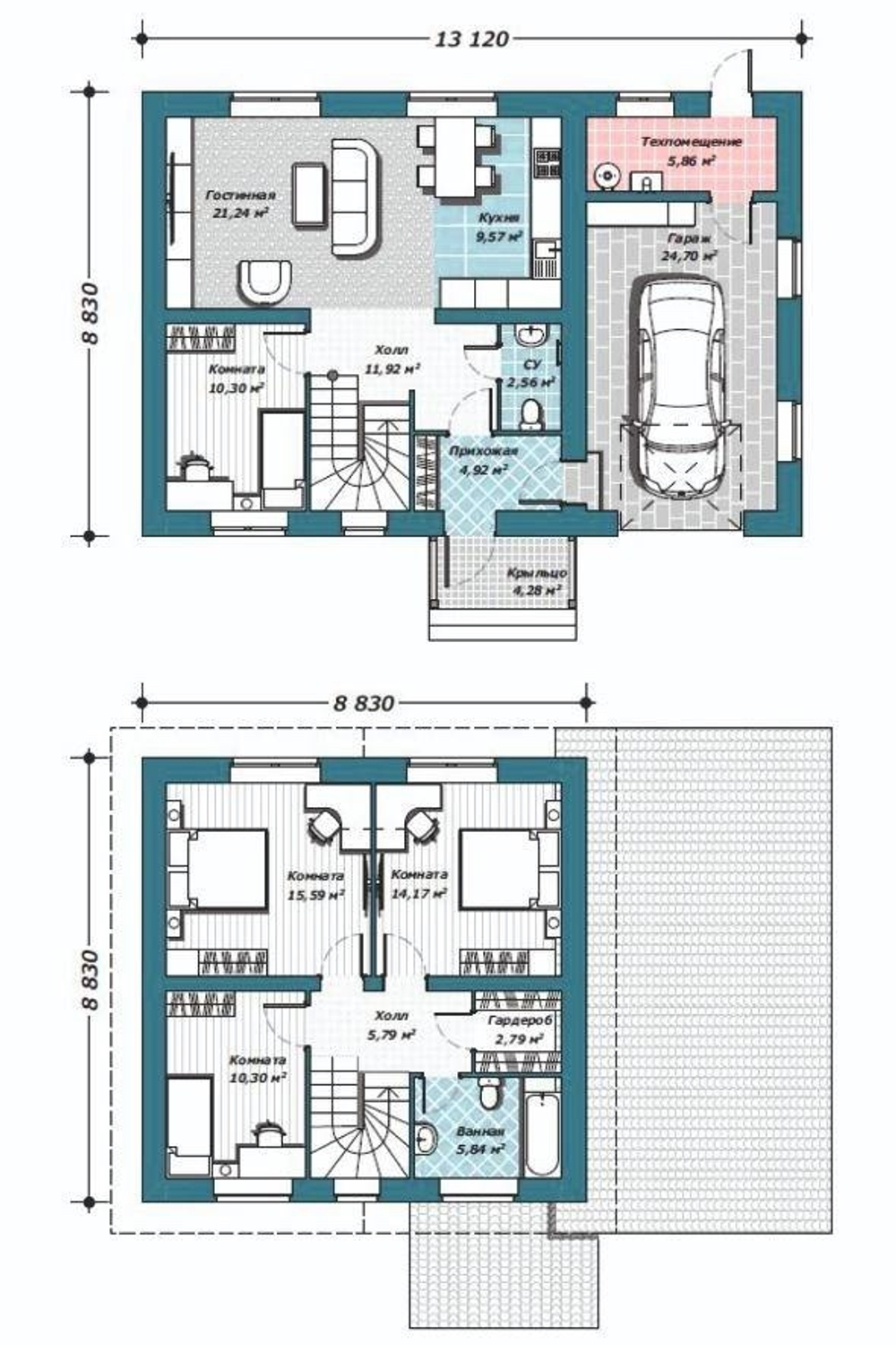 Проект Дома 115 кв. м К-91