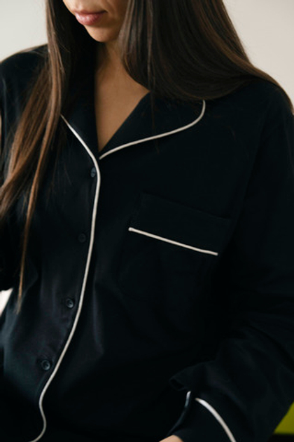 Классическая пижама в черном цвете