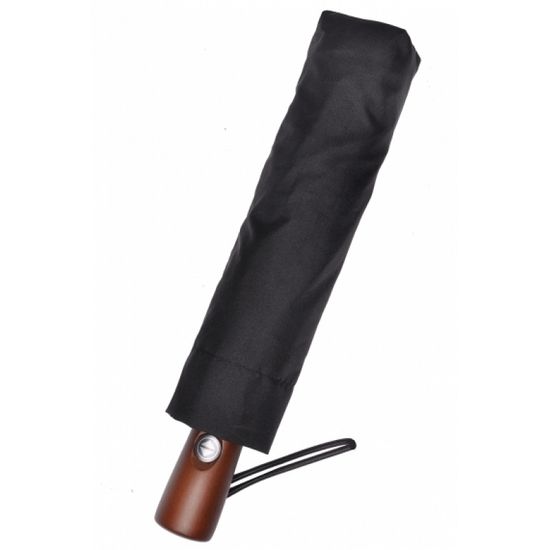 Мужской зонт Три Слона Черный - Однотонный Полный автомат 709
