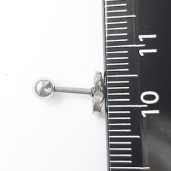 Микроштанга 6 мм "Бесконечность" для пирсинга ушей. Медицинская сталь. 1 шт