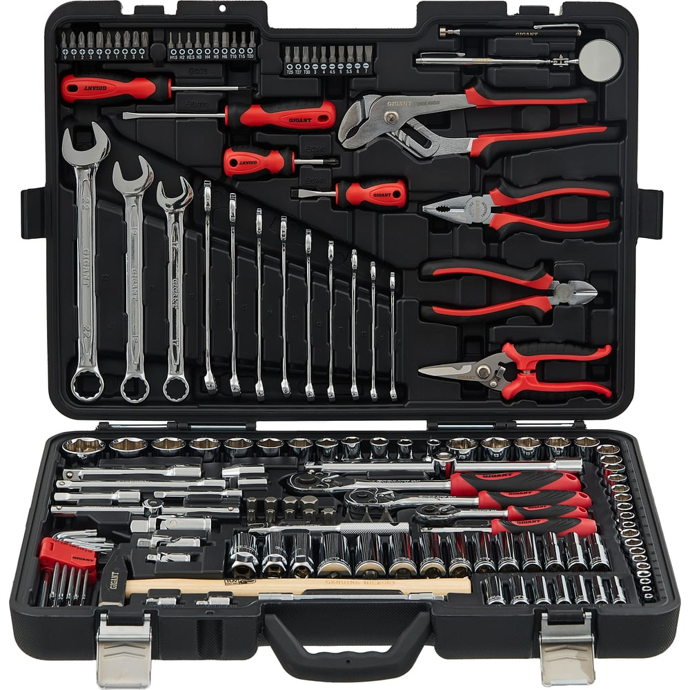 Набор инструментов Gigant Professional 1/2", 3/8" и 1/4" 150 предметов, сталь Cr-V GPS 150