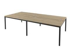 Бенч-система 3000х1432 для 4 рабочих мест на металлокаркасе Lite IL-52-02