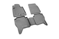 Коврики Standard, в салон MITSUBISHI Pajero IV(V80), 2006- , 4 шт. (полиуретан, чёрные) Element.NLC.35.16.210