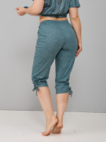 Пижама с бриджами КД-61/рогожкаизумруд-цепочка