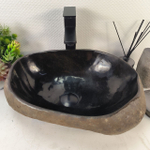 Каменная раковина из речного камня RS-05287 (45*34*15) 0861 из натурального камня