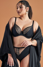 Бюстгальтер-бралетт Goddess с +size чашкой (Размер: 105F) (Цвет: черный)