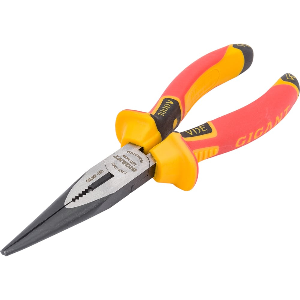 Изолированные прямые длинногубцы Gigant 180 мм GILNP-180