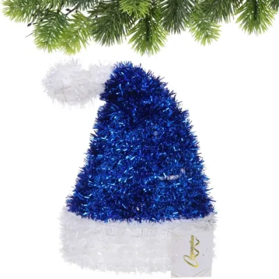 Украшение фольгированное «Зимняя шапочка» 22*15*7 см, голубой