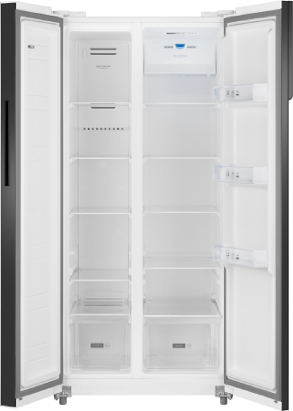 Холодильник Weissgauff WSBS 500 Inverter NoFrost White Glass