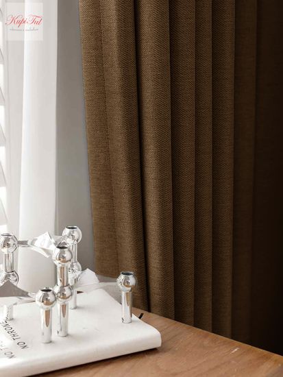 XL-Nemon Blackout 100% (коричневый) Шторы полный блэкаут под лён