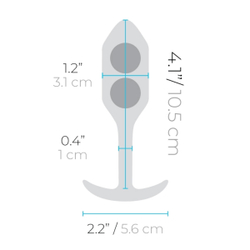 b-Vibe Snug Plug 2 - Анальная пробка для ношения