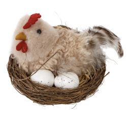 GAEM Изделие декоративное "Гнездо пасхальное" (блок 6шт), L7 W7 H7 см, 3в.