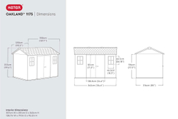 Сарай пластиковый Oakland 1175