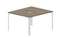 Составной стол на 2 рабочих места 118х136,6х75см (2 эргономичных выреза)