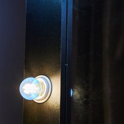 LED-G45-5W-BLUE-E27 GLA02BL Лампа светодиодная. Форма шар. Серия Air color. Синий свет. Картон. ТМ Uniel