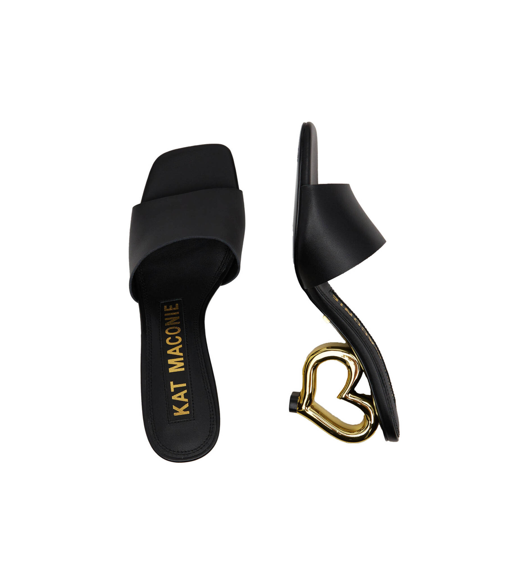 Кожаные шлепанцы Kat Maconie - черный(CHICHI)