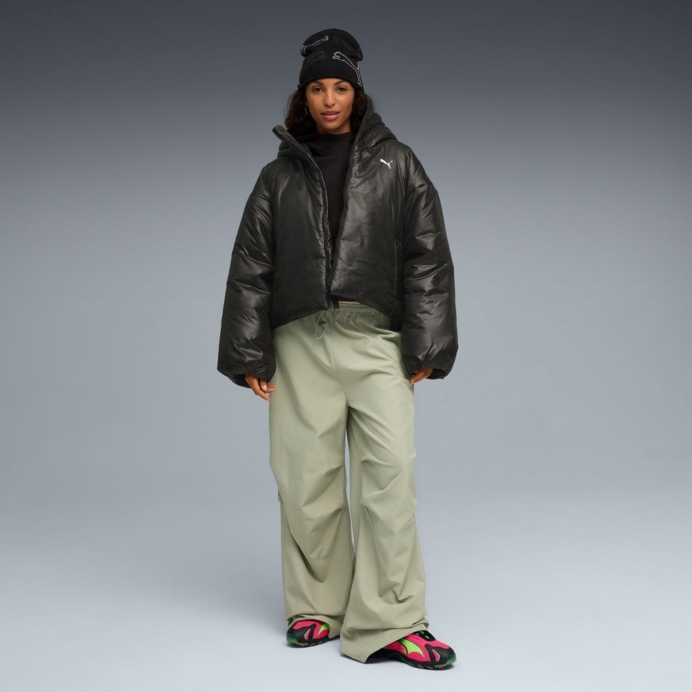 Куртка утепленная женская PUMA WARDROBE ESS Shiny Hooded Padded Jacket
