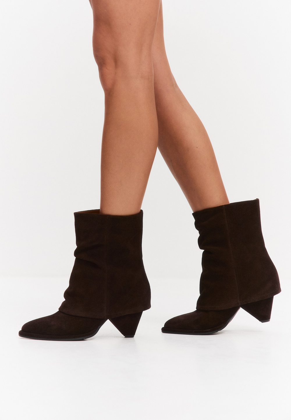 Полусапоги // Seta // Chocolate // Suede