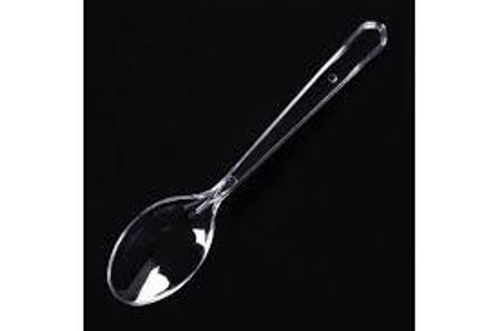 Ложка столовая пластик 180мм Элпи Премиум прозрачная 50шт (уп 1500)