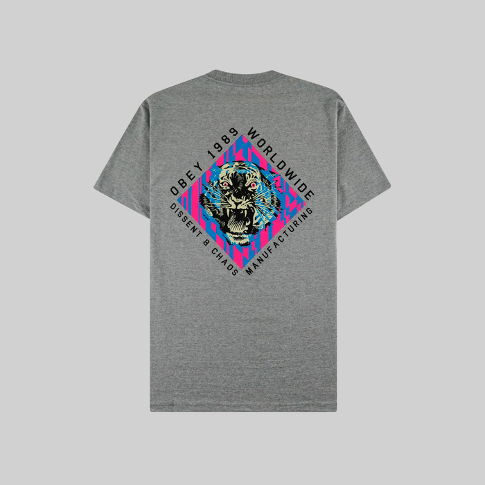 Футболка мужская Obey Dissent & Chaos Tiger артикул:165262584 - купить в магазине Дайс