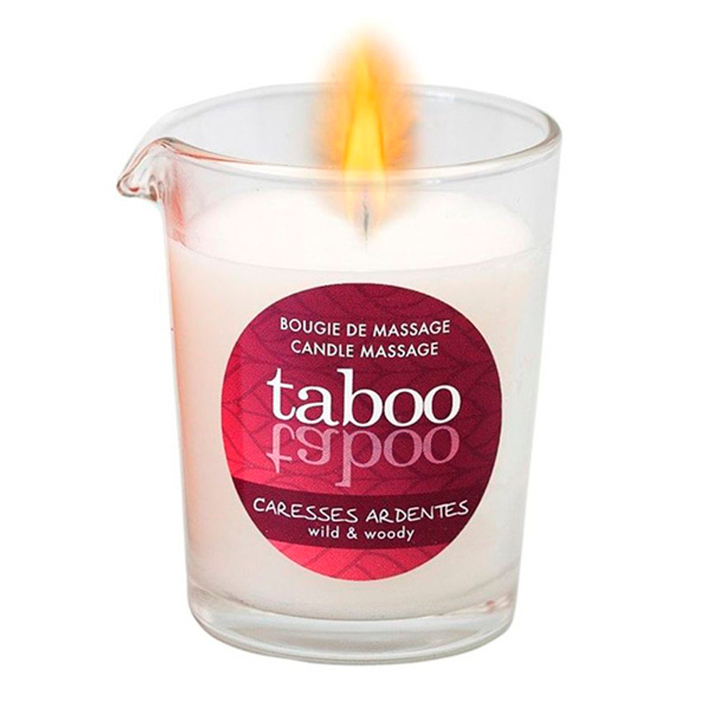 Массажная аромасвеча для мужчин Пылкие ласки Ruf Taboo Сaresses Ardentes 60г