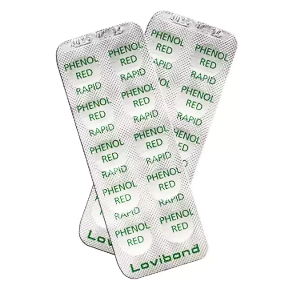Таблетки тестера pHenol Red - уровень pH (блистер 10 таблеток) - Lovibond, Германия
