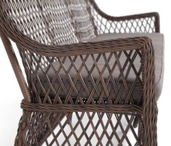 "Латте" диван двухместный из искусственного ротанга, цвет коричневый