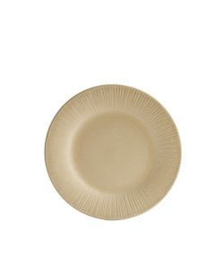 Zara Home тарелка десертная из каменной керамики, цвет бежевый, 22 см
