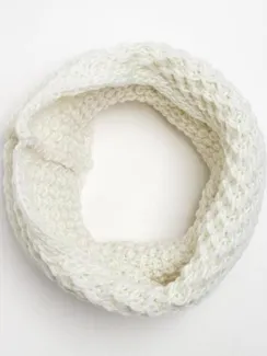 Снуд женский, цвет белый, размер 28х65