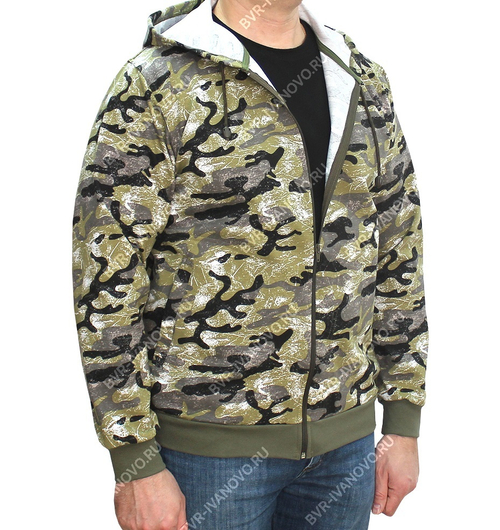 Толстовка на молнии Футер V-100(хлопок)