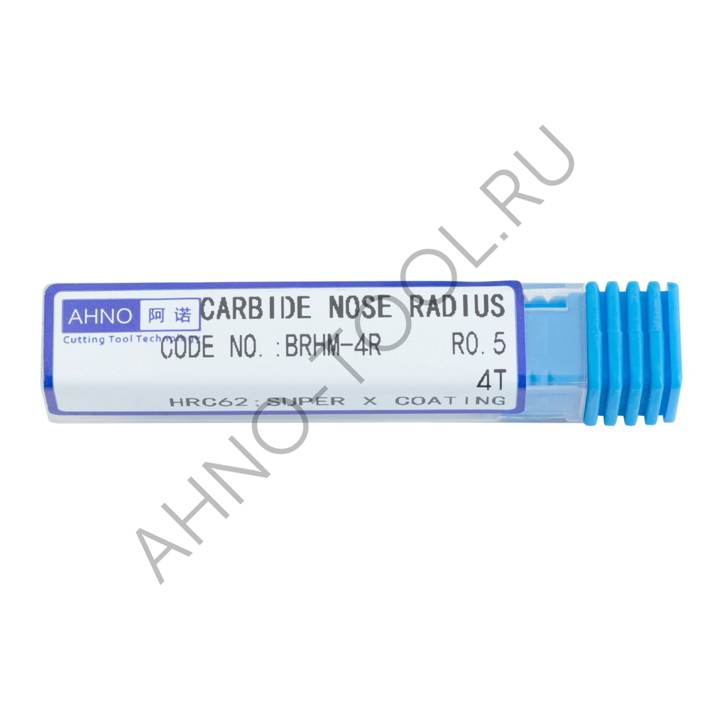 Фреза твердосплавная   6мм (L=50, l=16, хв=6) Z4 35° по закаленной стали, с радиусной фаской BRHM-4R-D6.0R0.5 AHNO