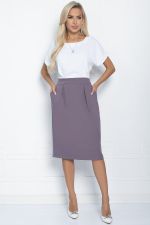 Платье Юстина (бело-серое) П11312 LT Collection