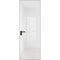 Алюминиевая дверь 1AGК кромка деорэ стекло белый лак