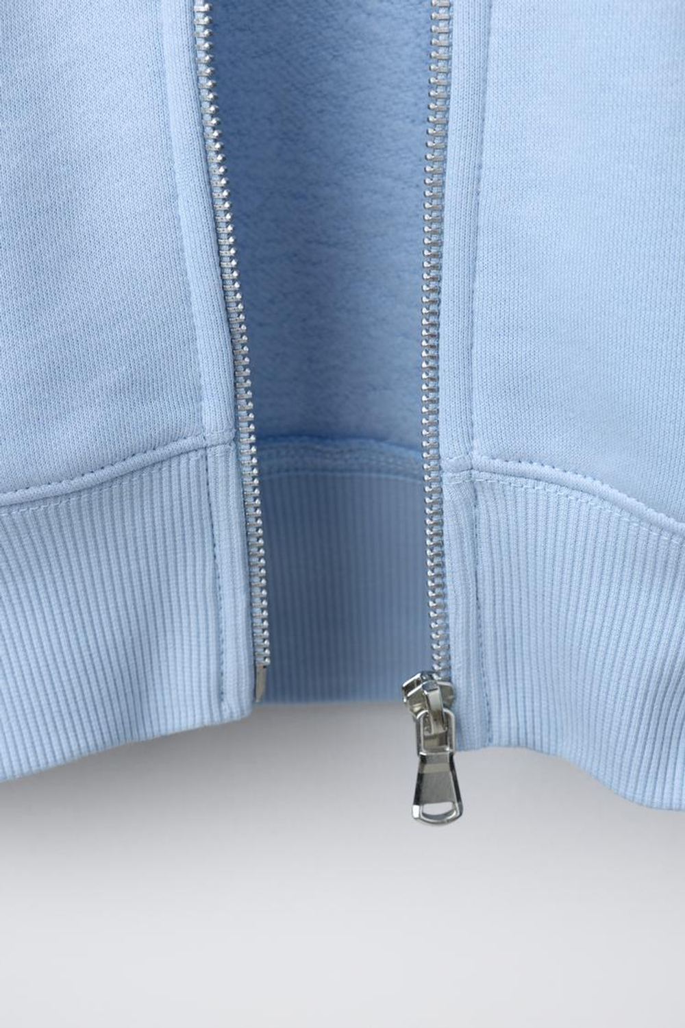 ZARA ТОЛСТОВКА НА МОЛНИИ БАЗОВАЯ, ГОЛУБОЙ